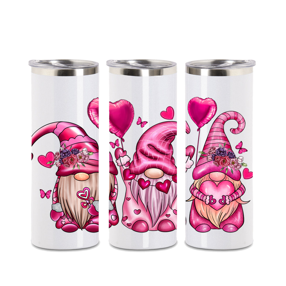 Edelstahl-Thermobecher - Wichtel Pink