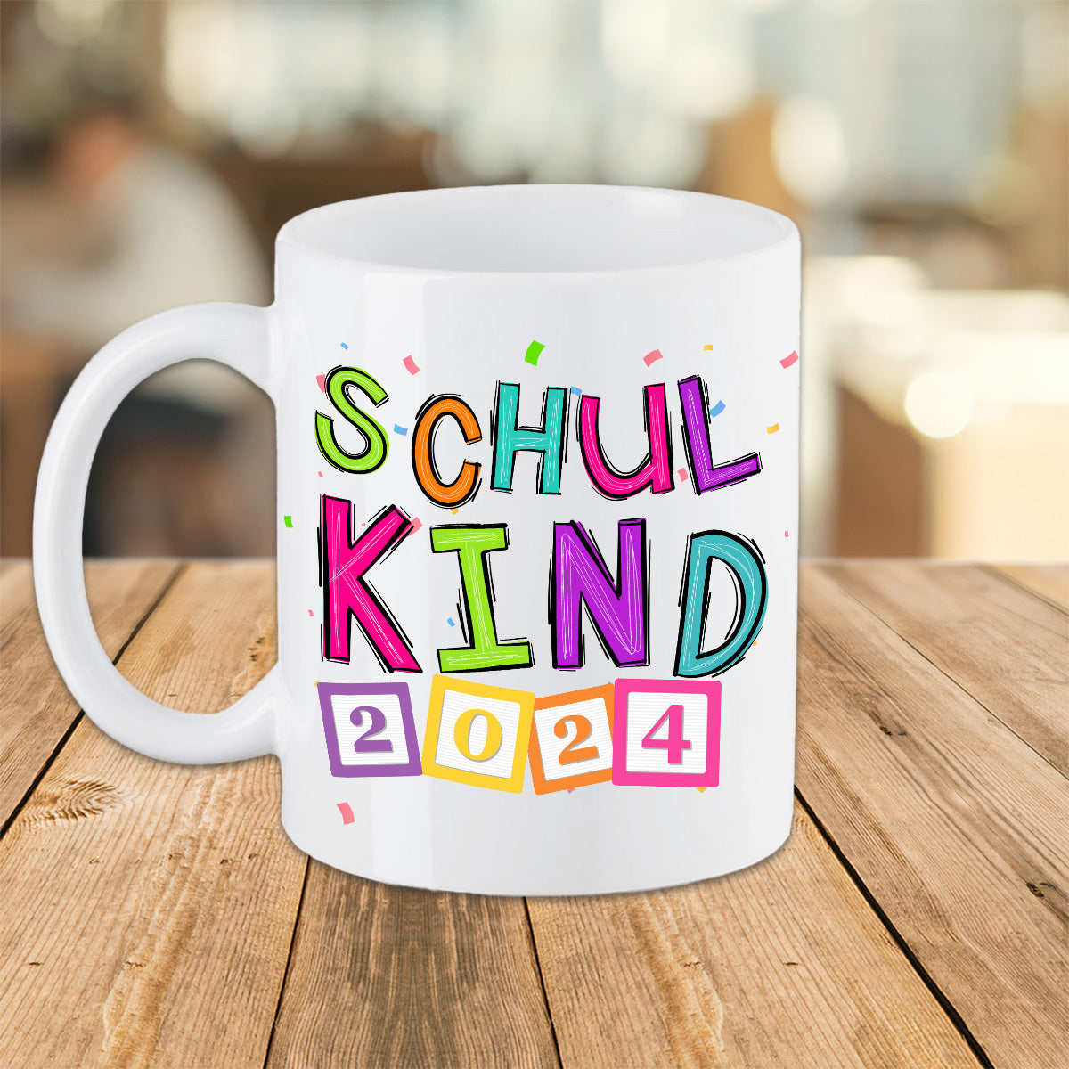 Tasse zur Einschulung mit Wunschnamen Schulkind 2024