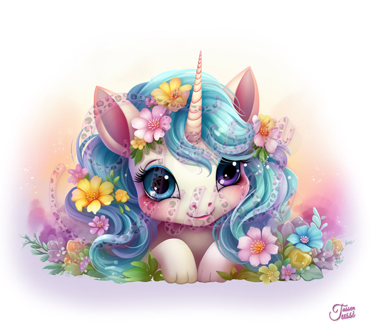 Edelstahl-Thermobecher - Cute Unicorn -