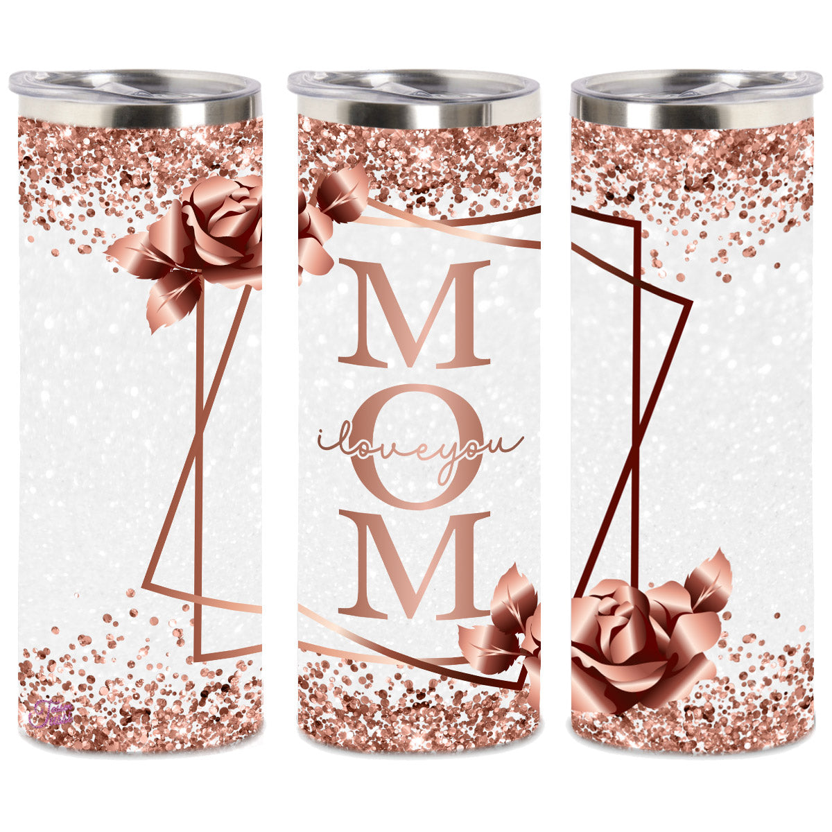 Edelstahl-Thermobecher - Mom I Love You