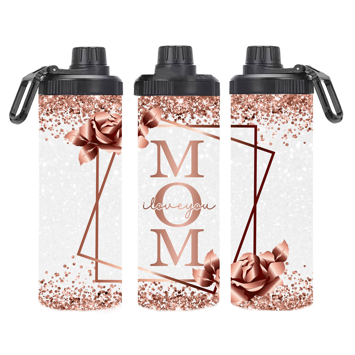 Edelstahl-Thermobecher - Mom I Love You