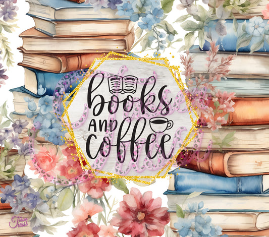 Edelstahl-Thermobecher - Books and Coffee