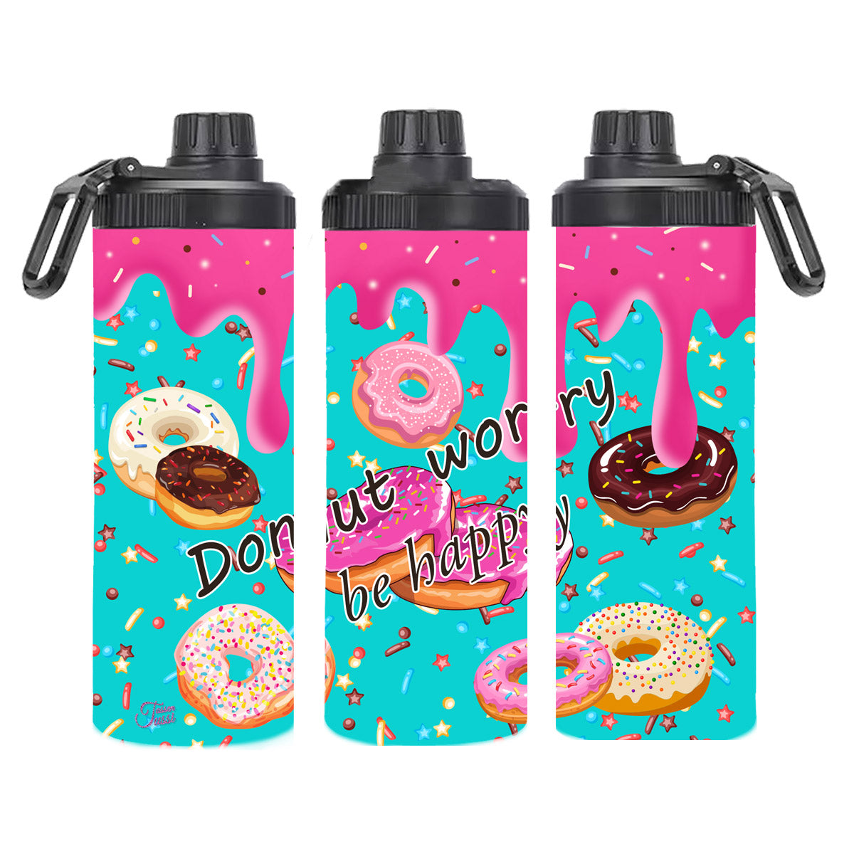 Edelstahl-Thermobecher - Donut worry Be Happy!