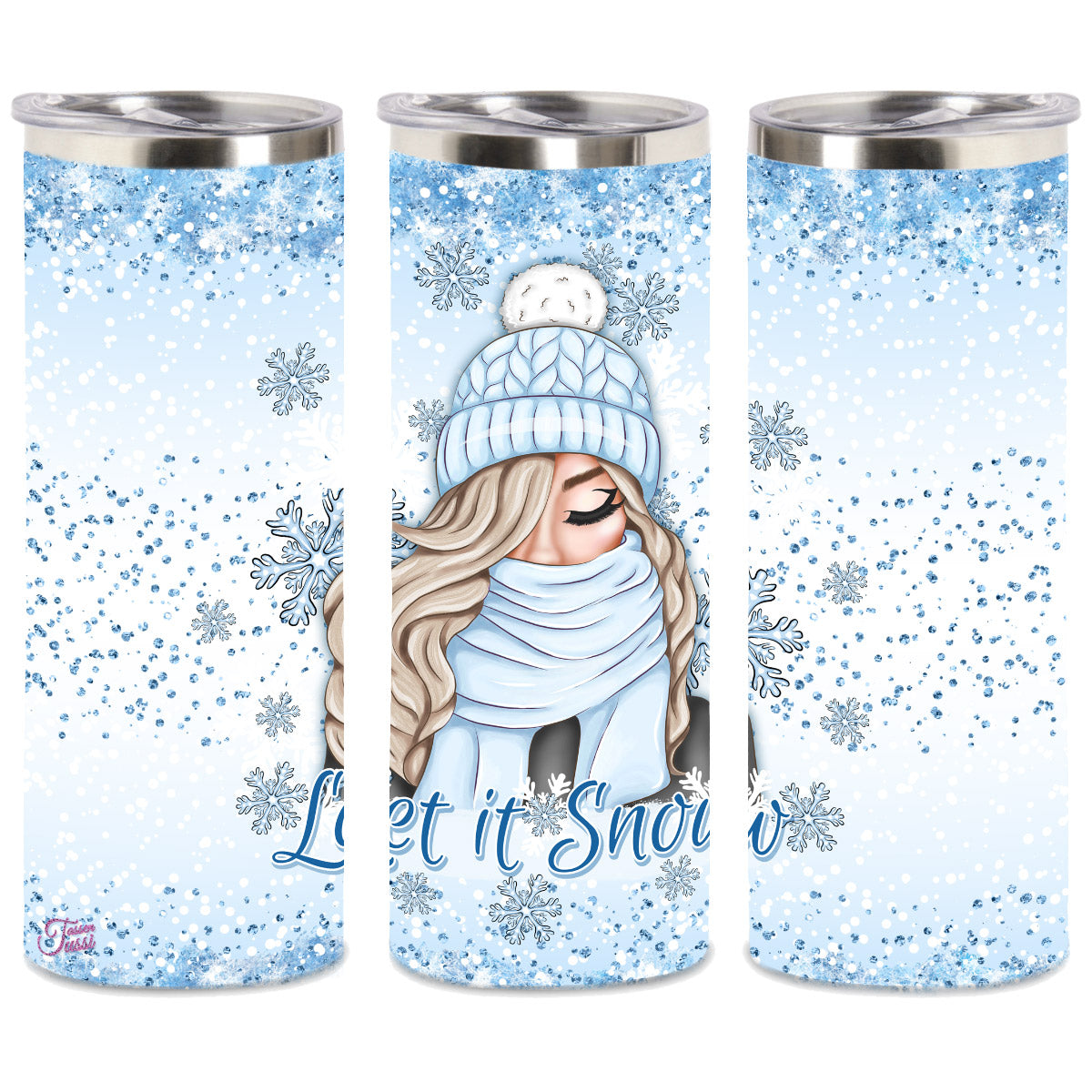 Edelstahl-Thermobecher - Let it Snow -