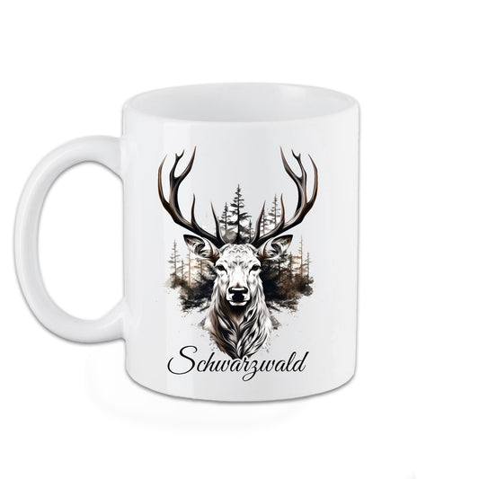 Tasse Schwarzwald Heimat mit Hirsch