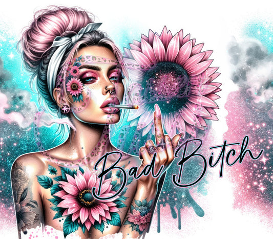 Edelstahl-Thermobecher - Bitch Pink Woman