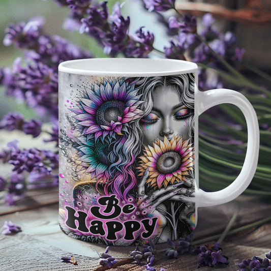 Tasse - Woman Motivationsspruch - Be Happy