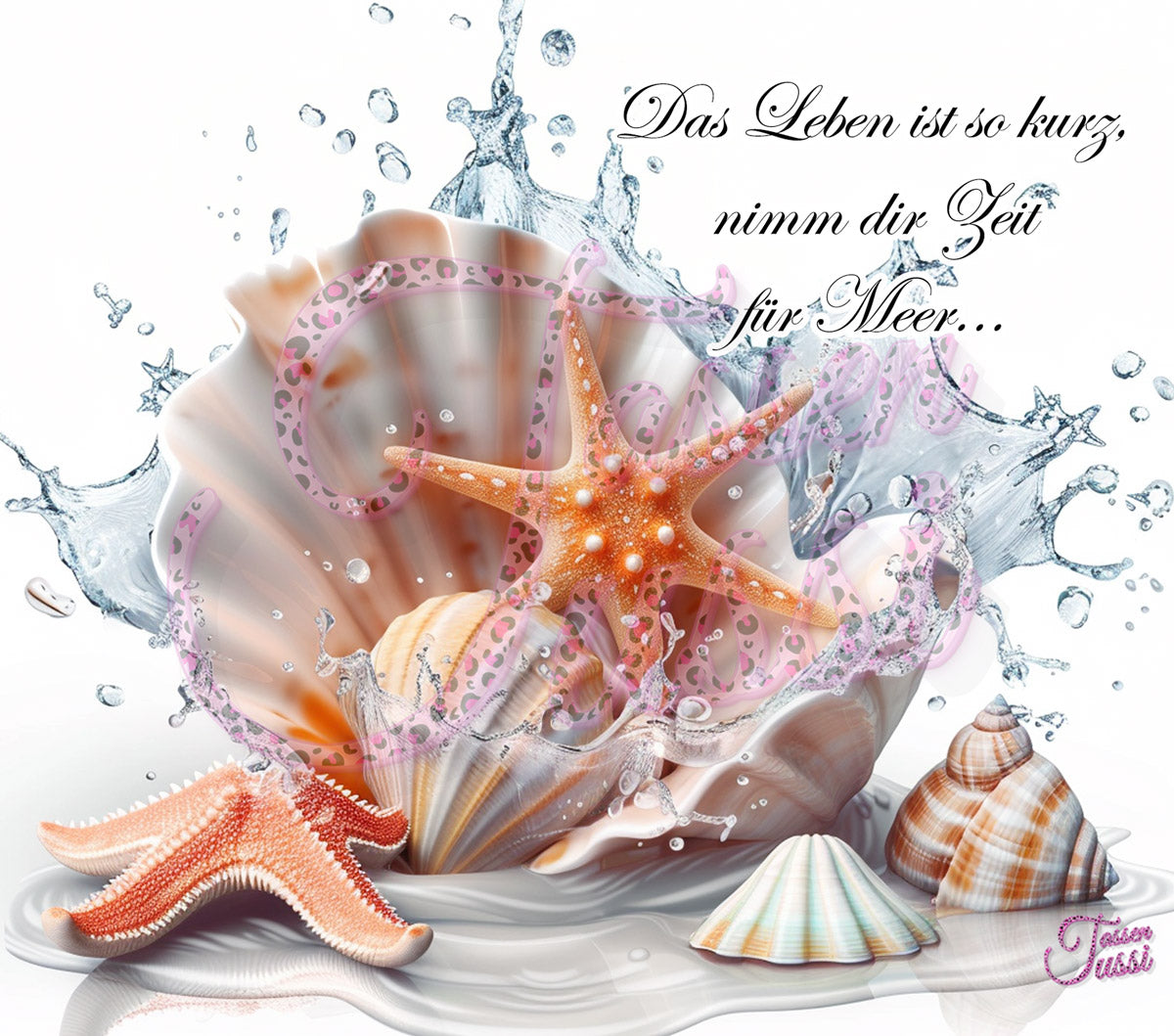 Edelstahl-Thermobecher - Zeit für Meer....