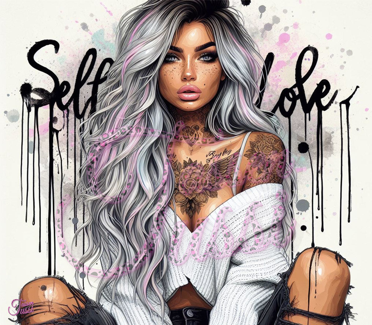 Edelstahl-Thermobecher - Sexy Woman Selflove