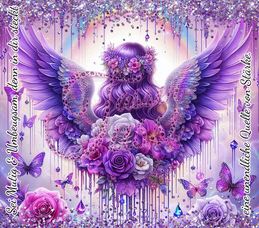 Edelstahl-Thermobecher -  Purple Angel