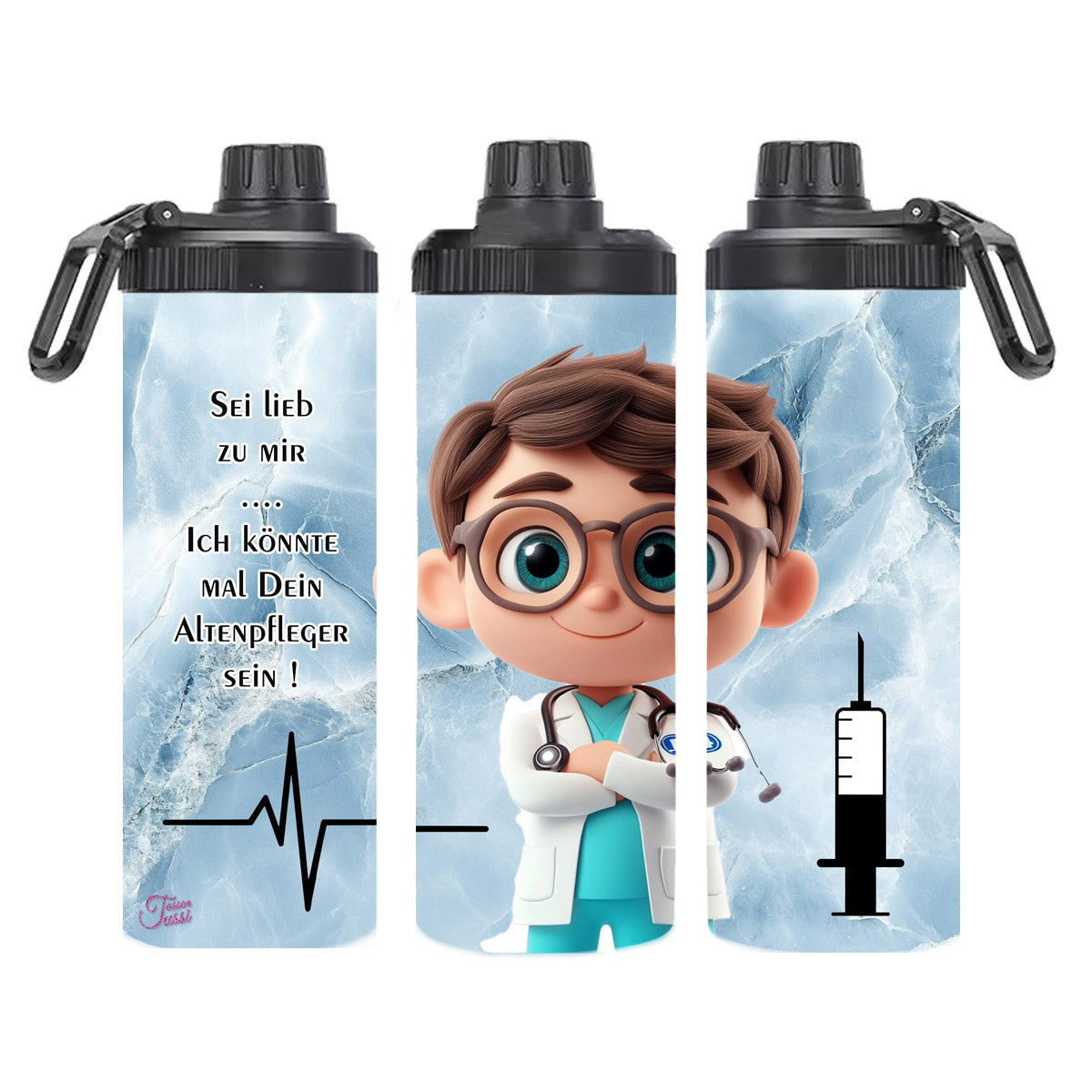 Edelstahl-Thermobecher / Krankenpfleger - Altenpfleger