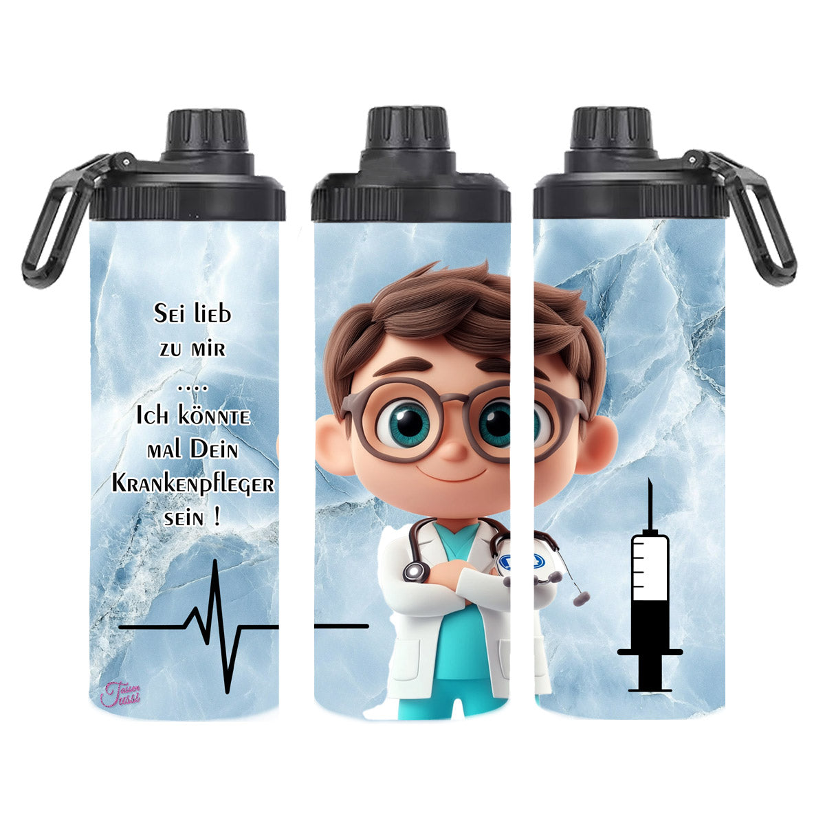 Edelstahl-Thermobecher / Krankenpfleger - Altenpfleger