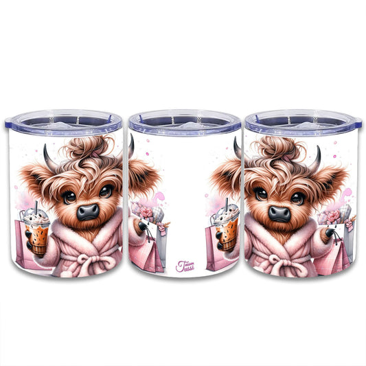 Edelstahl Thermokaffeebecher - Highland Kuh Cow