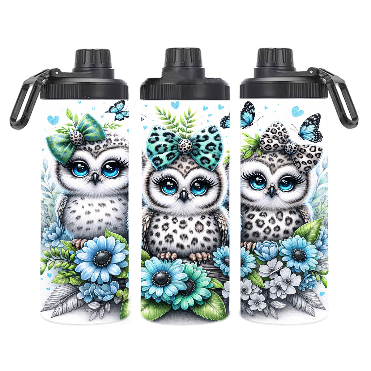 Edelstahl-Tumbler - Eule Eulen Leo