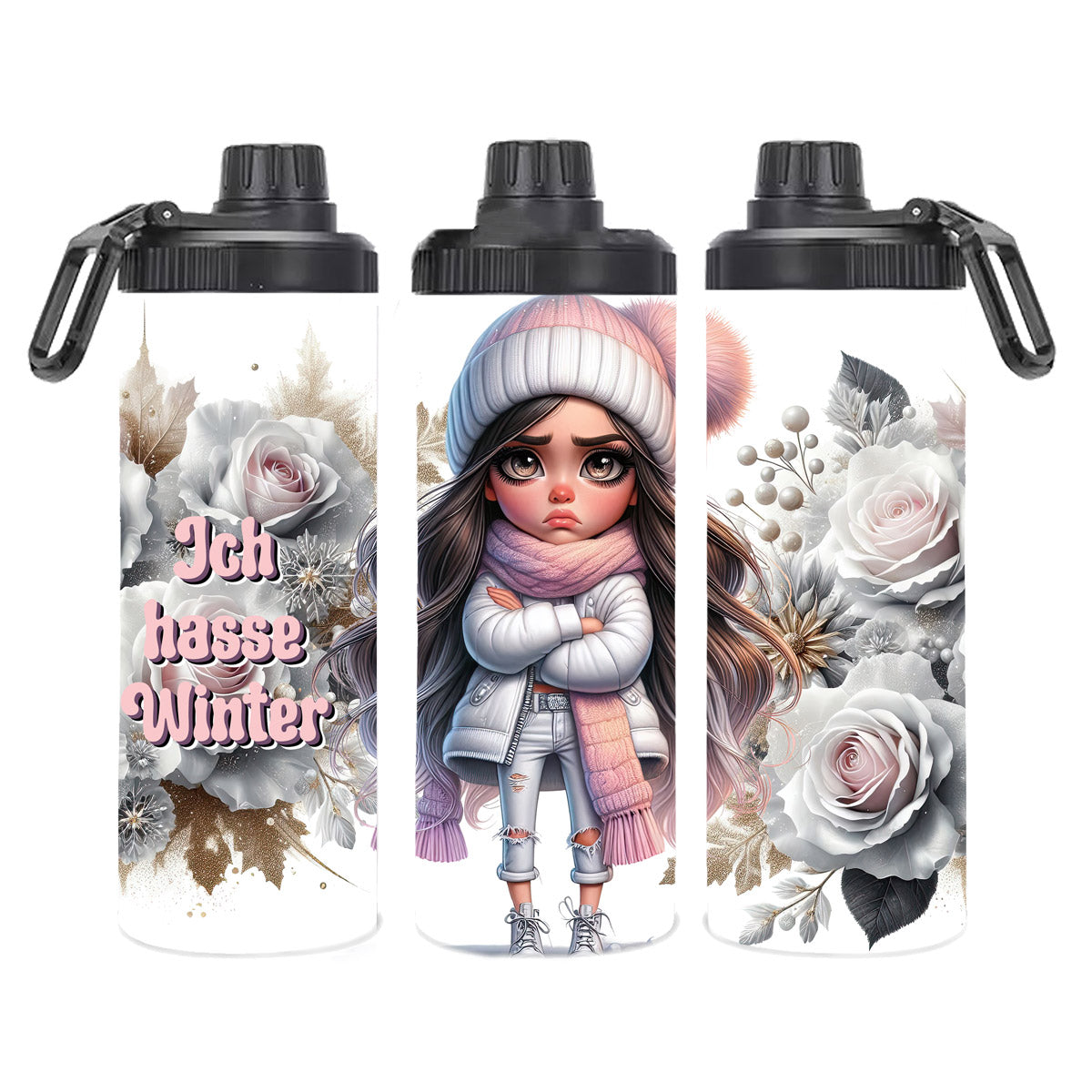 Edelstahl-Tumbler - Ich hasse Winter