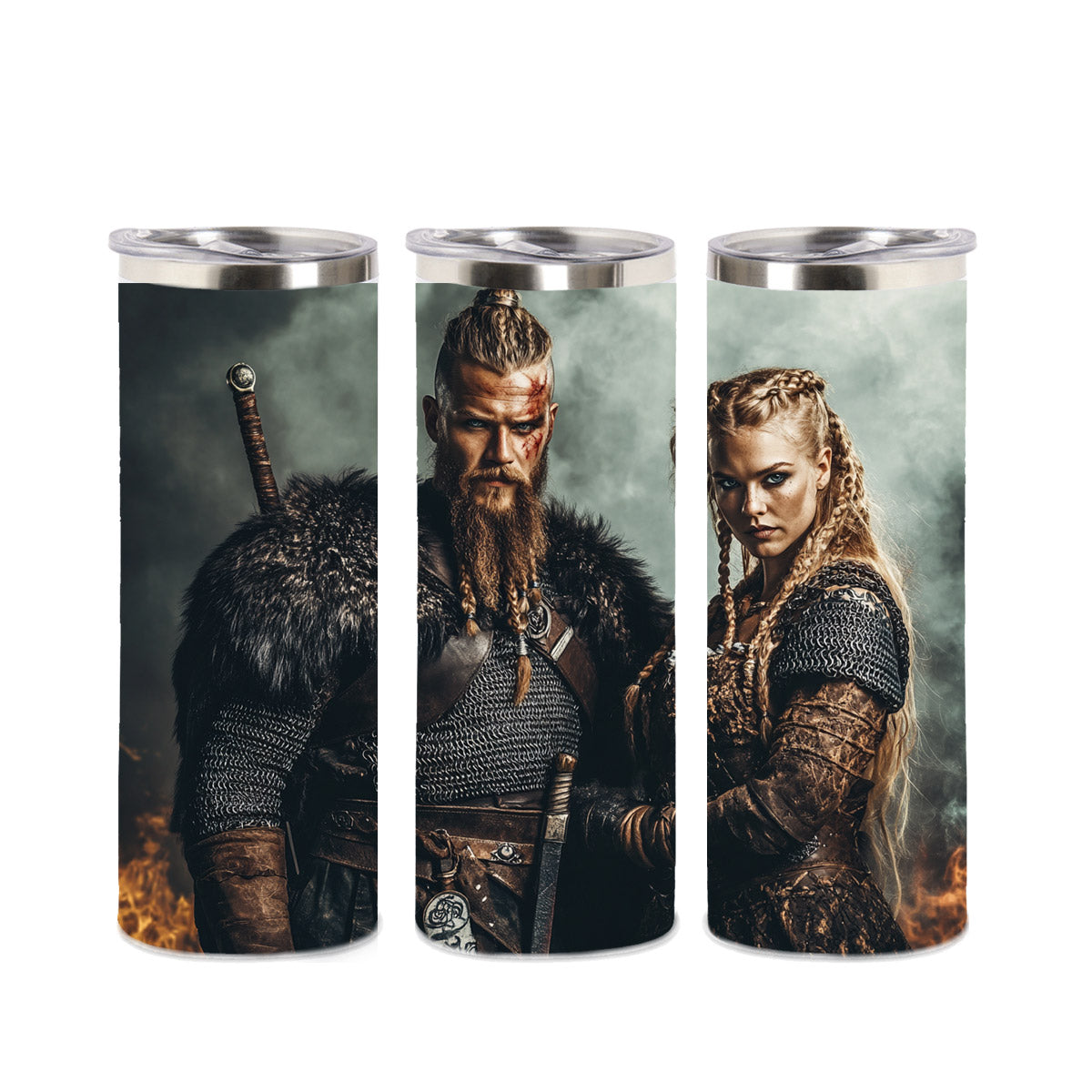 Edelstahl-Thermobecher - Wikinger Paar
