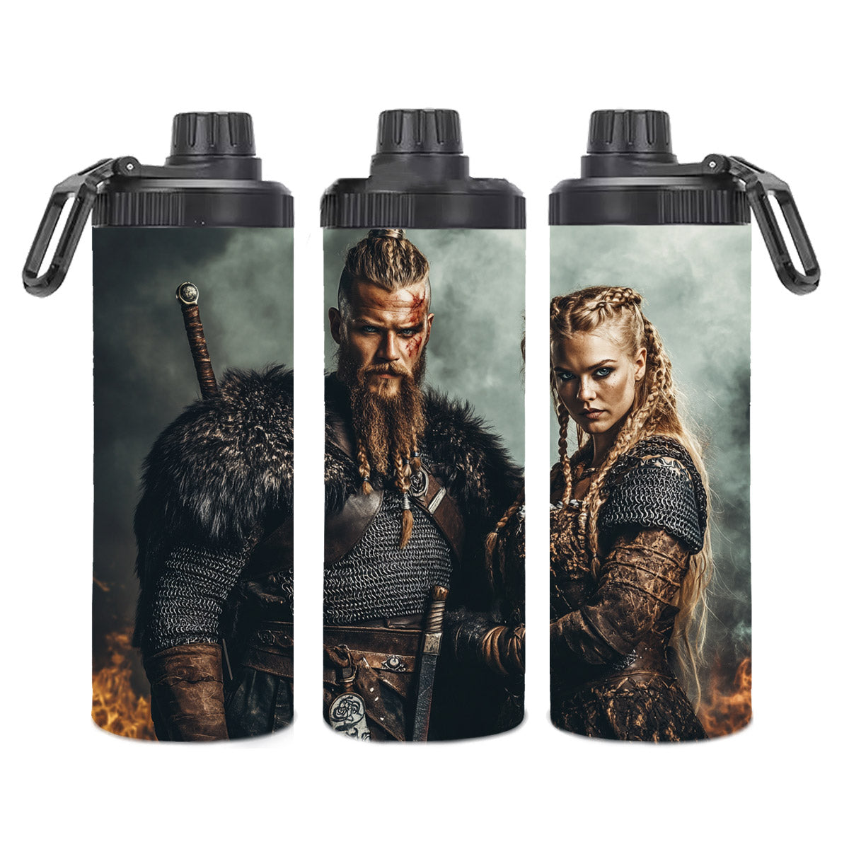 Edelstahl-Thermobecher - Wikinger Paar