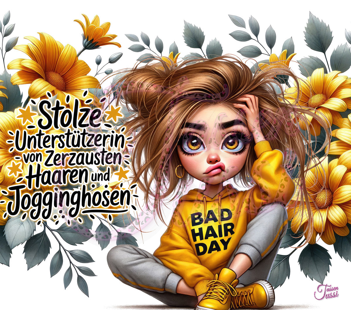 Edelstahl-Thermobecher - Bad Hair Day .....