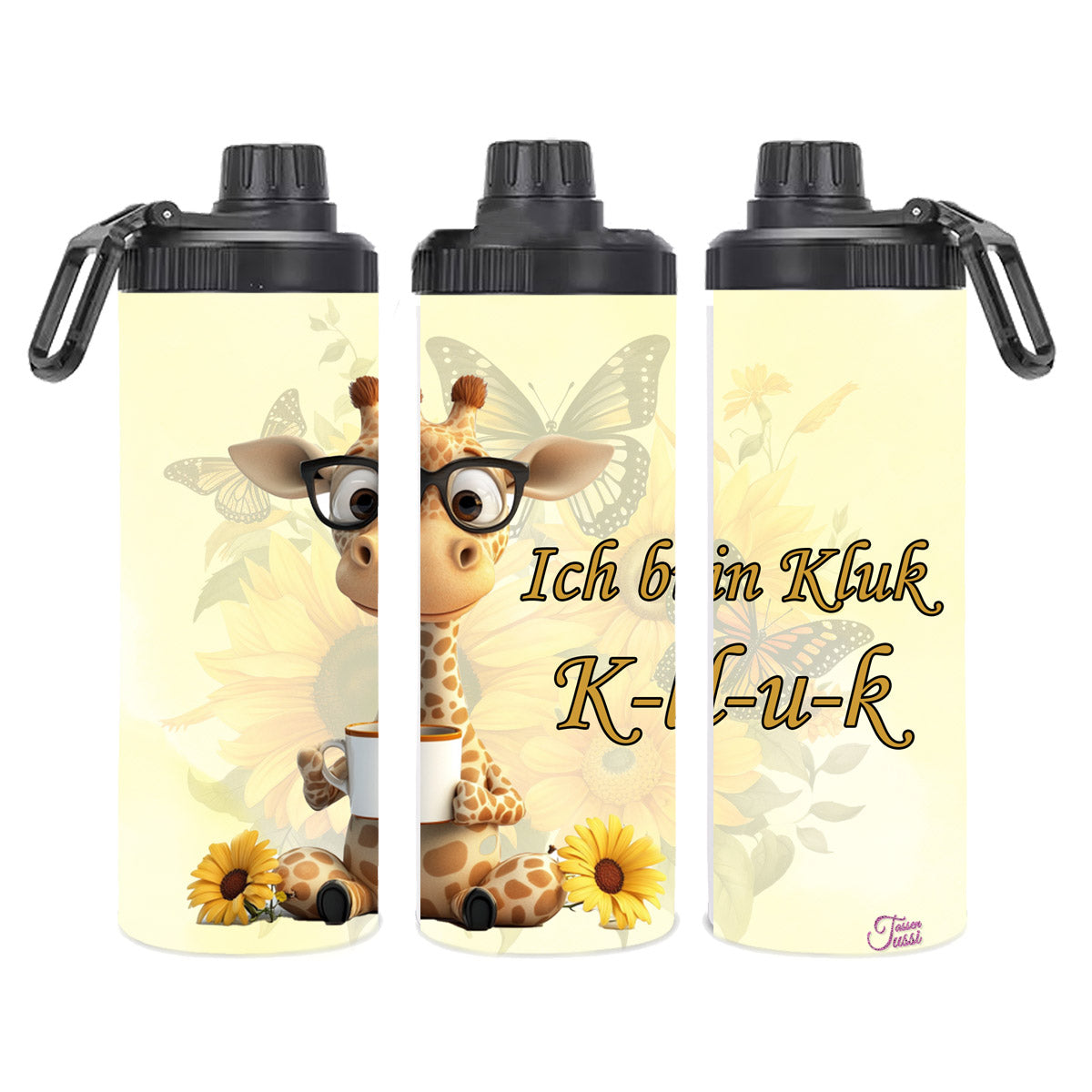 Edelstahl-Thermobecher - Flower Giraffe