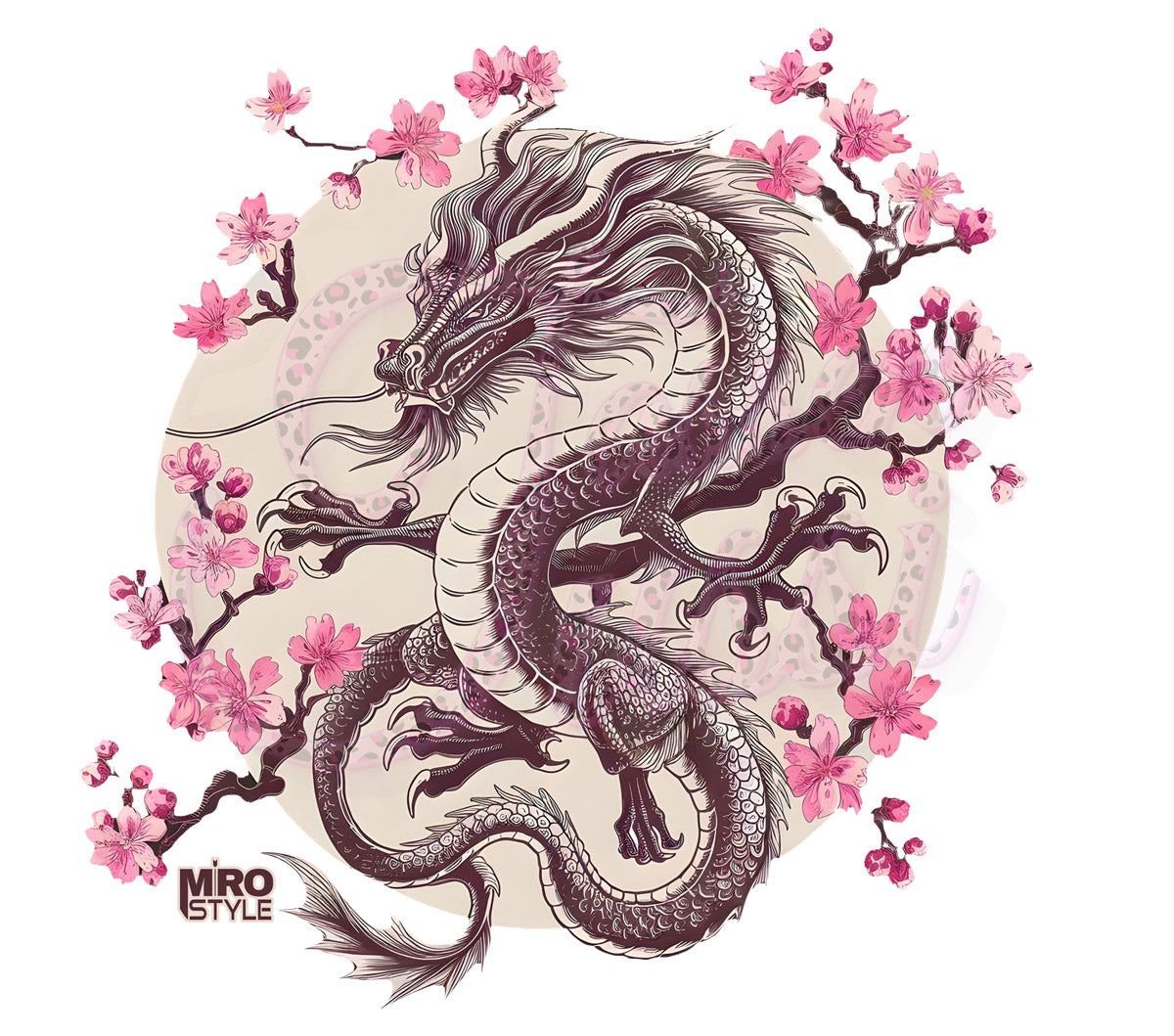 Edelstahl-Thermobecher - Blossom Dragon