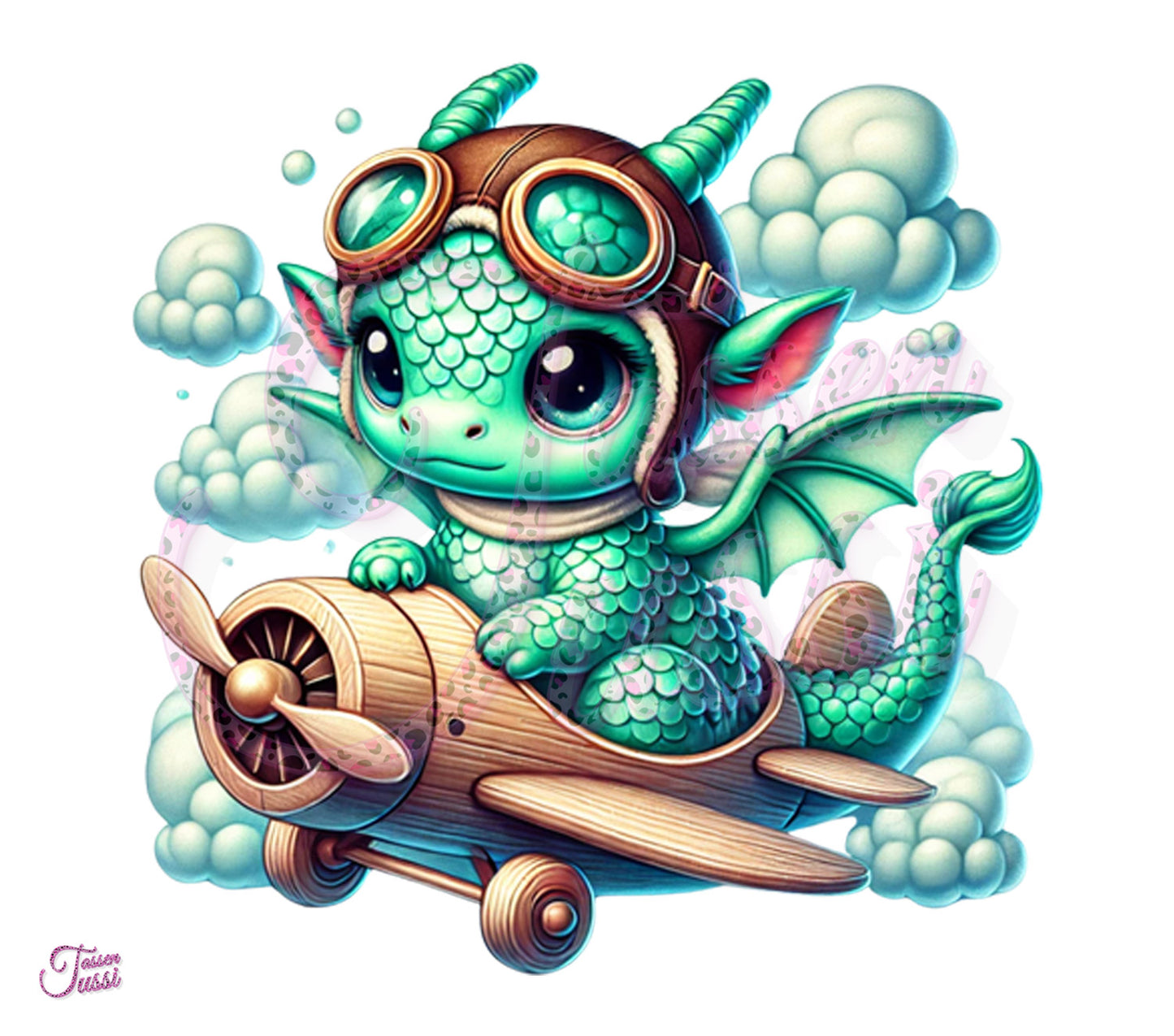 Edelstahl-Tumbler - Drache Flugzeug