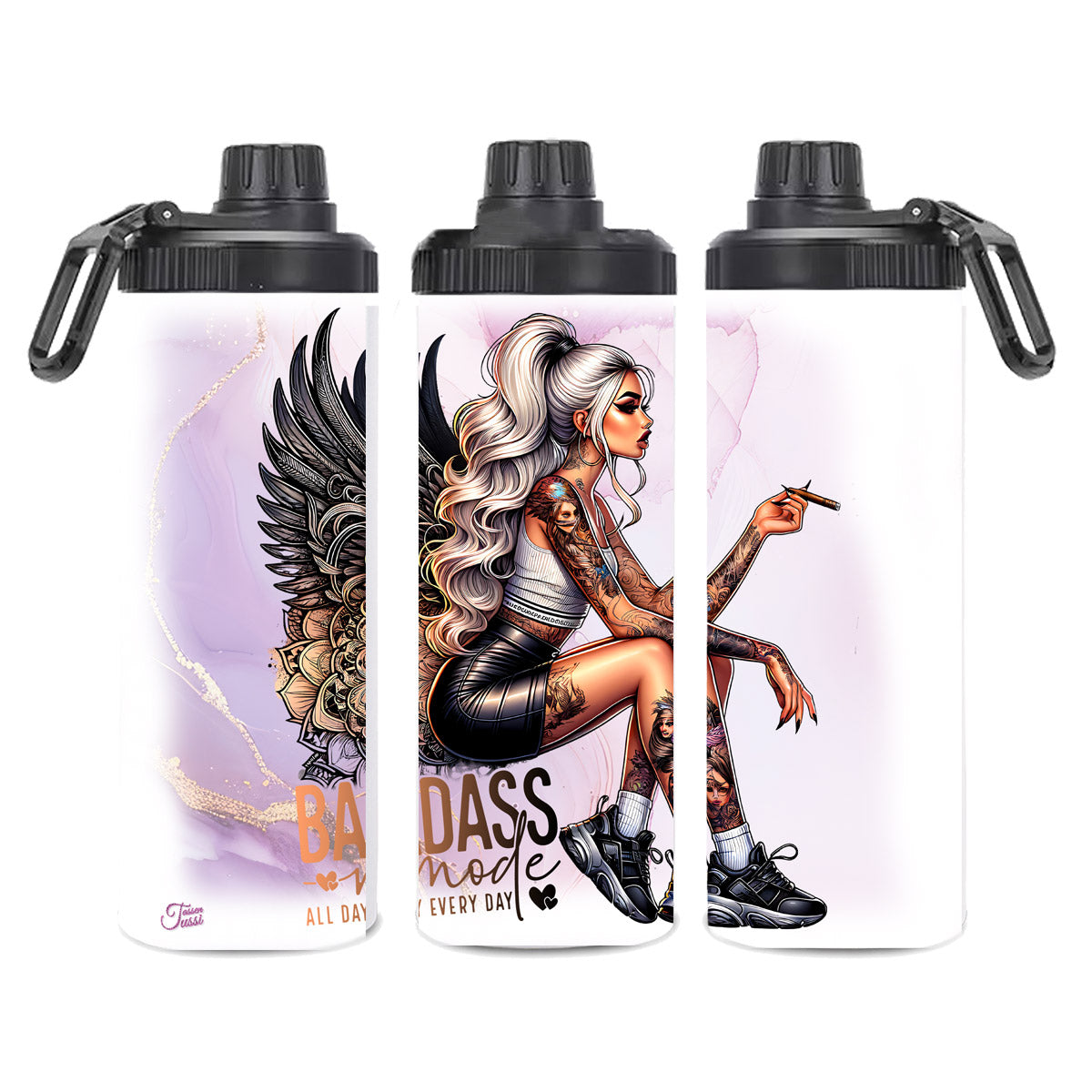 Edelstahl-Thermobecher - Badass Mode Woman