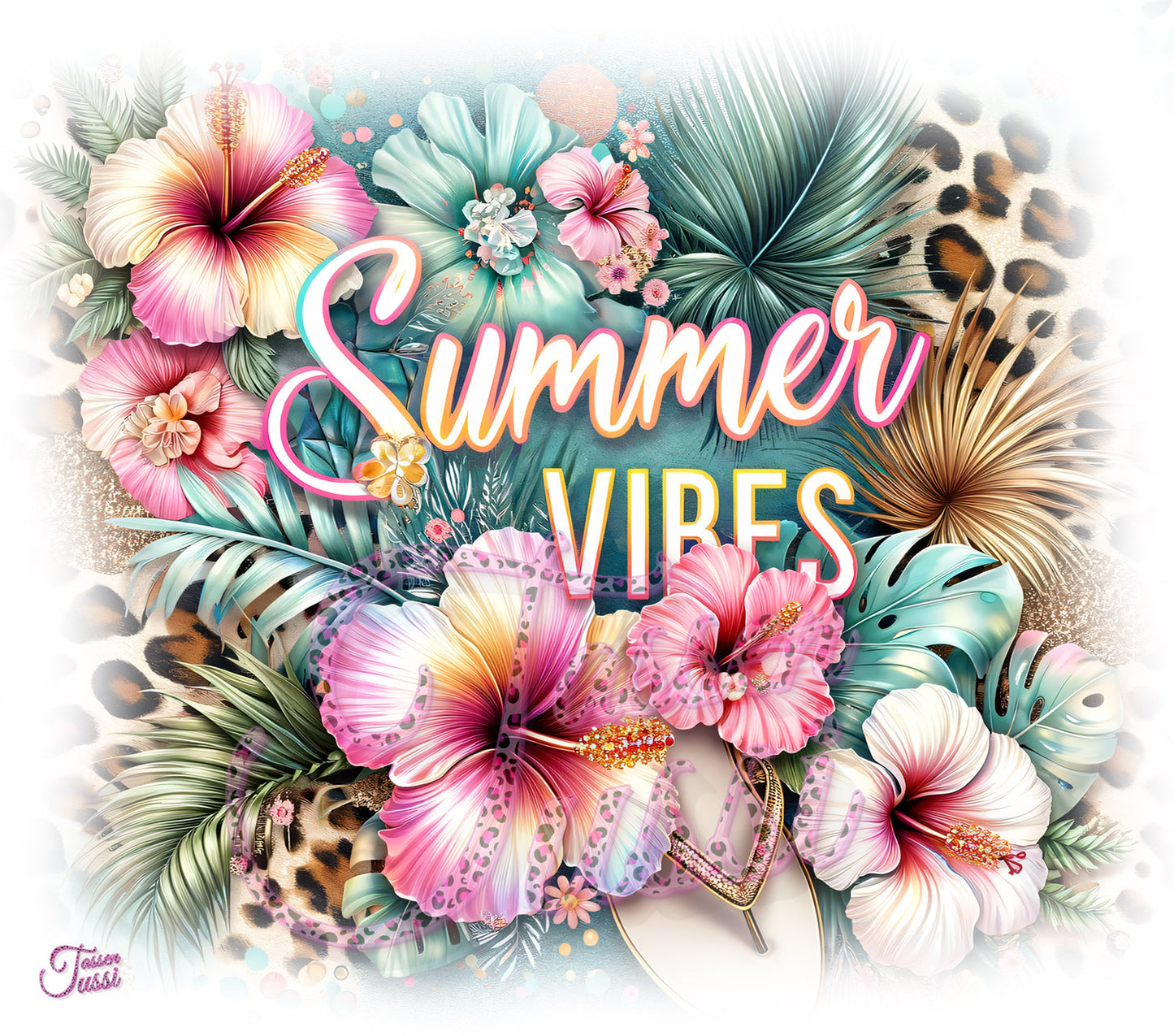 Edelstahl Tumber - Summer Vibes Leo Hibiskus Style LIMITED Edition !!!