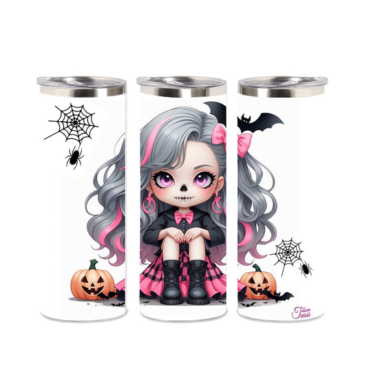 Edelstahl-Tumbler - Skull Helloween