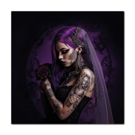 Leinwand Canvas Kunstdruck Gothic Girl
