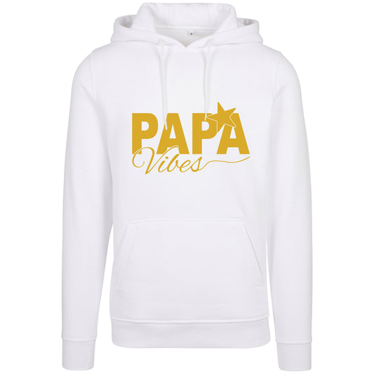 Hoodie -  Papa Vibes - Druck Gold Matt - verschiedene Farben zur Auswahl