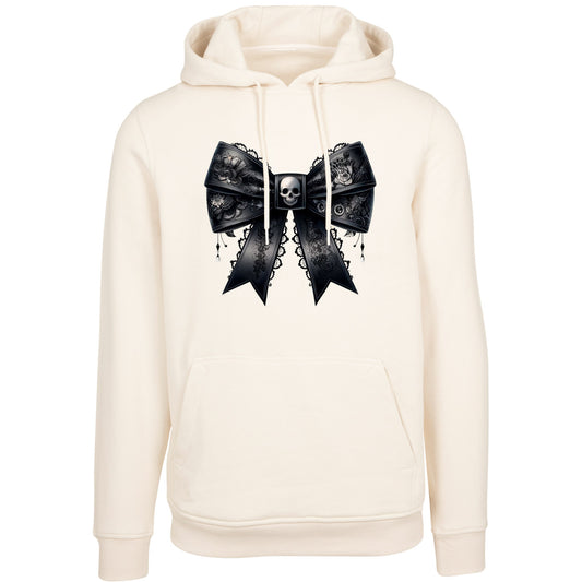Hoodie -  Schwarze Schleife Skull