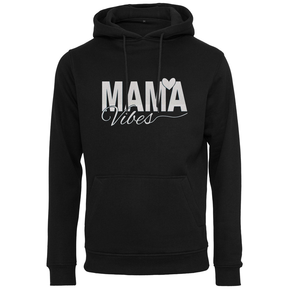 Hoodie - Mama Vibes - Druck Weiß Rainbow - verschiedene Farben zur Auswahl