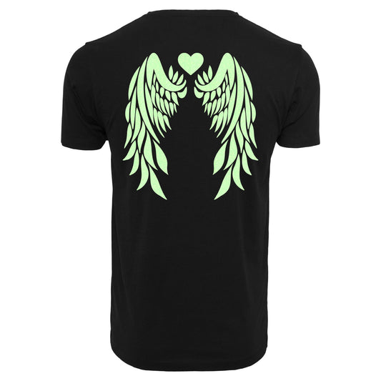 T-Shirt Shirt -  Angel Wings - Druck Neon Grün - verschiedene Farben zur Auswahl