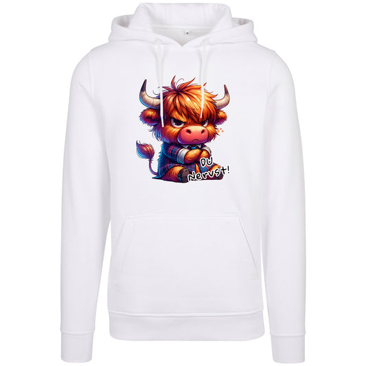 Hoodie -  Kuh Stier Cow Du nervst  - verschiedene Farben zur Auswahl