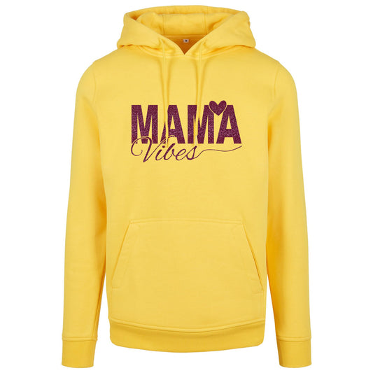 Hoodie -  Mama Vibes - Druck Pink - verschiedene Farben zur Auswahl