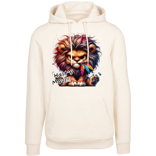 Hoodie -  Löwe Lion Halt´s Maul Druck - verschiedene Farben zur Auswahl
