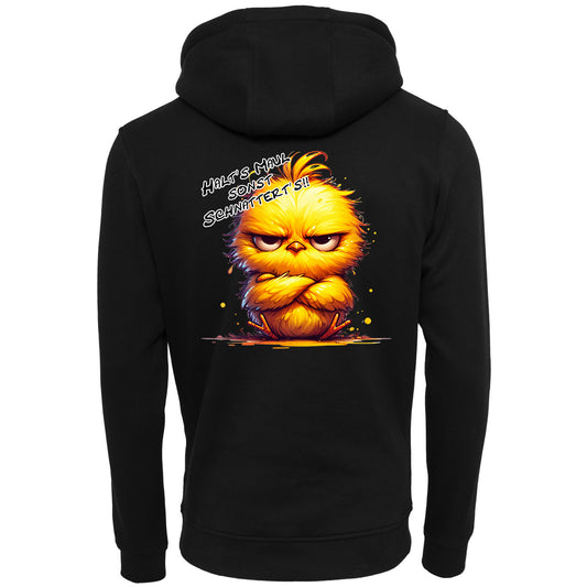 ZIP Hoodie -Kücken - Halt´s Maul .... Druck - verschiedene Farben zur Auswahl
