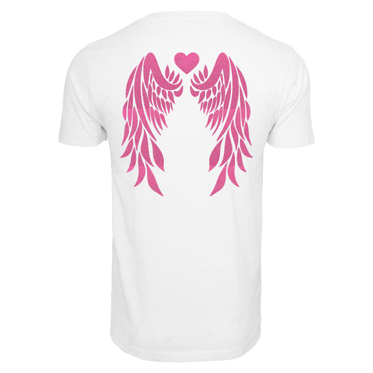 T-Shirt Shirt -  Angel Wings - Druck Neon Rosa - verschiedene Farben zur Auswahl