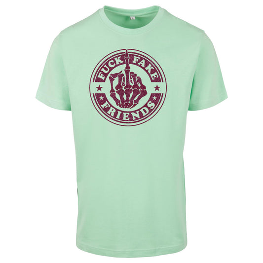 T-Shirt - Fuck Fake Friends - Druck Pink -  verschiedene Farben zur Auswahl