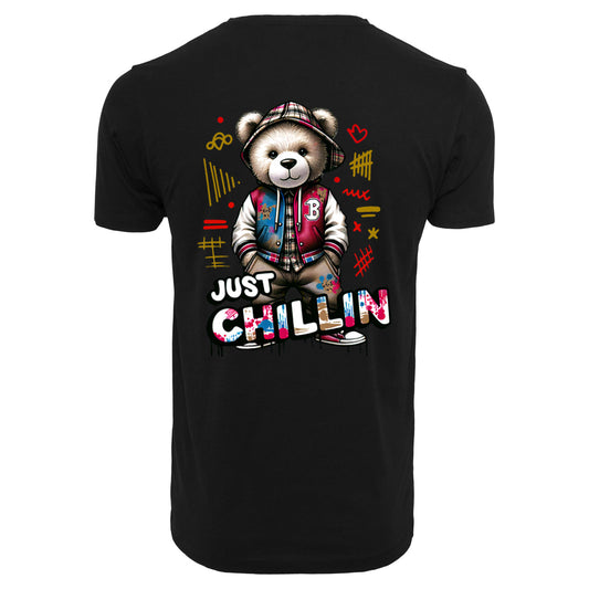 T-Shirt Shirt Sale- Bear Just Chillin Schwarz 2XL