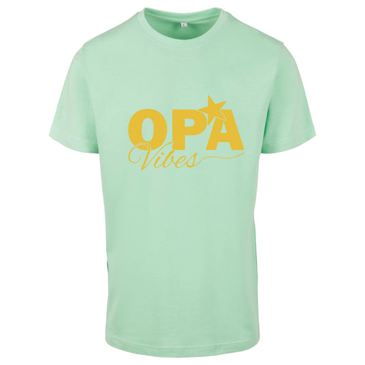 T-Shirt Shirt -Opa Vibes - Druck Gold Matt - verschiedene Farben zur Auswahl