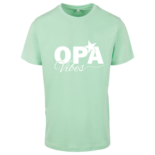 T-Shirt Shirt -Opa Vibes - Druck Weiss Matt - verschiedene Farben zur Auswahl