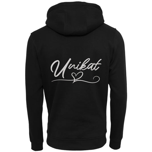 ZIP Hoodie - Unikat Druck Weiss Glitter - verschiedene Farben zur Auswahl
