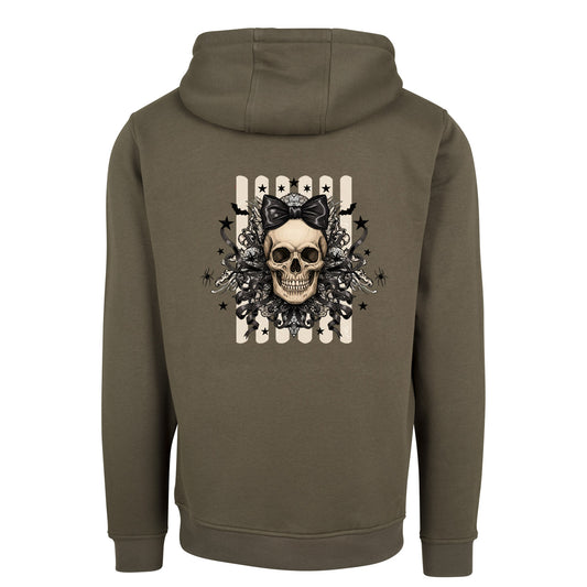 ZIP Hoodie - Black Ribbon Skull