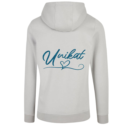 ZIP Hoodie - Unikat Druck Blau Glitter - verschiedene Farben zur Auswahl