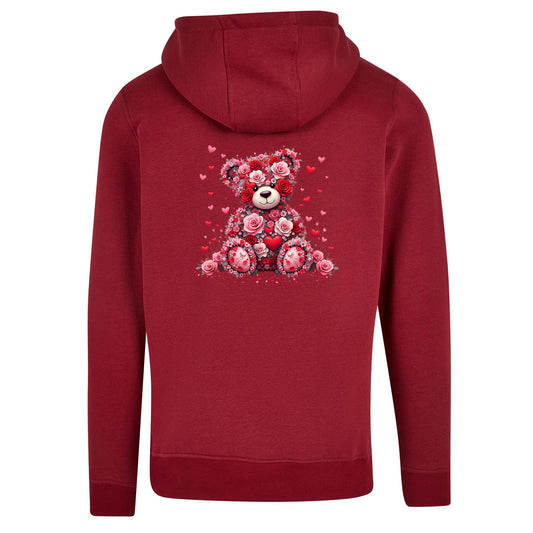 ZIP Hoodie - Teddybär Flower
