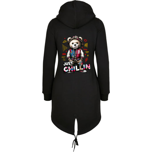 ZIP Parka Schwarz - Bear Just Chillin