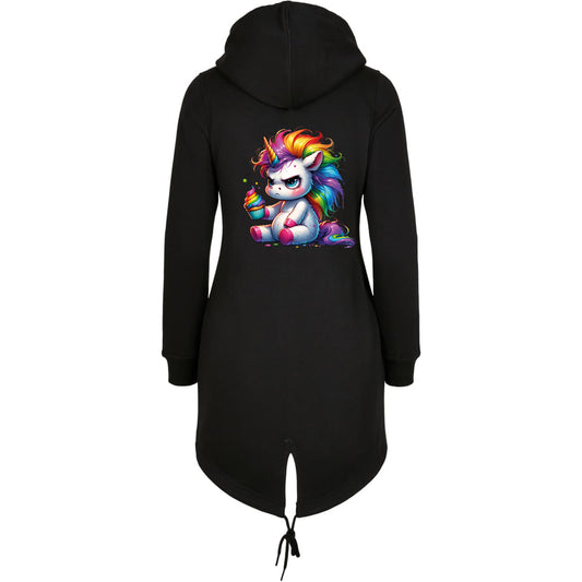 ZIP Parka Schwarz - Einhorn Cupcake