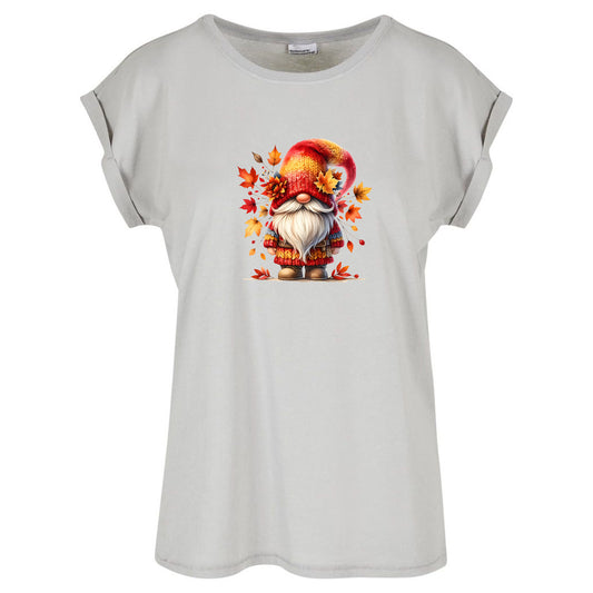 Ladies Extended Shoulder T-Shirt - Autumn Gnome