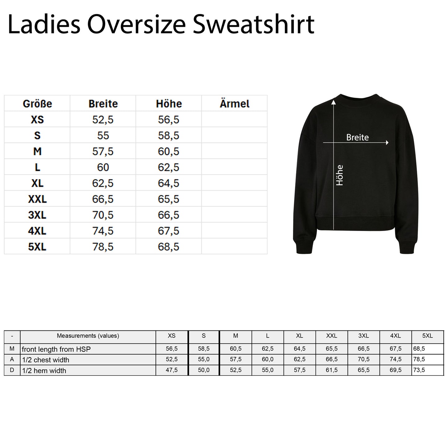 Ladies Oversized Sweatshirt - Keep It Real